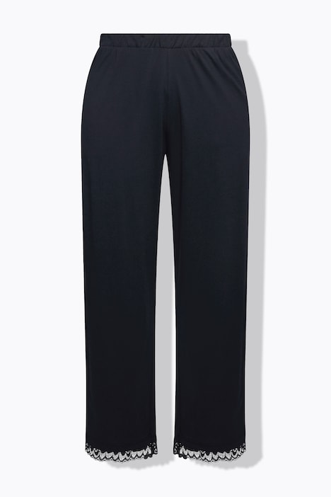 Pyjama, Spitzeneinsatz, V-Ausschnitt, 3/4-Arm