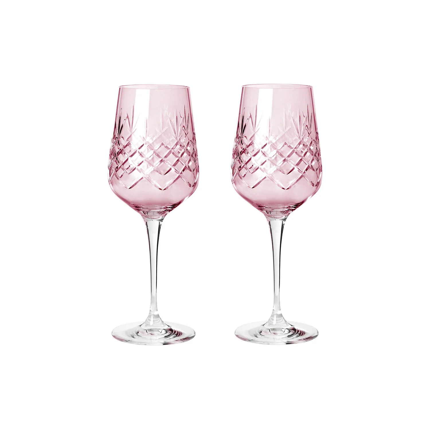 Frederik Bagger  Crispy Topaz Madame hvidvinsglas, pink, 2 stk - 35 cl