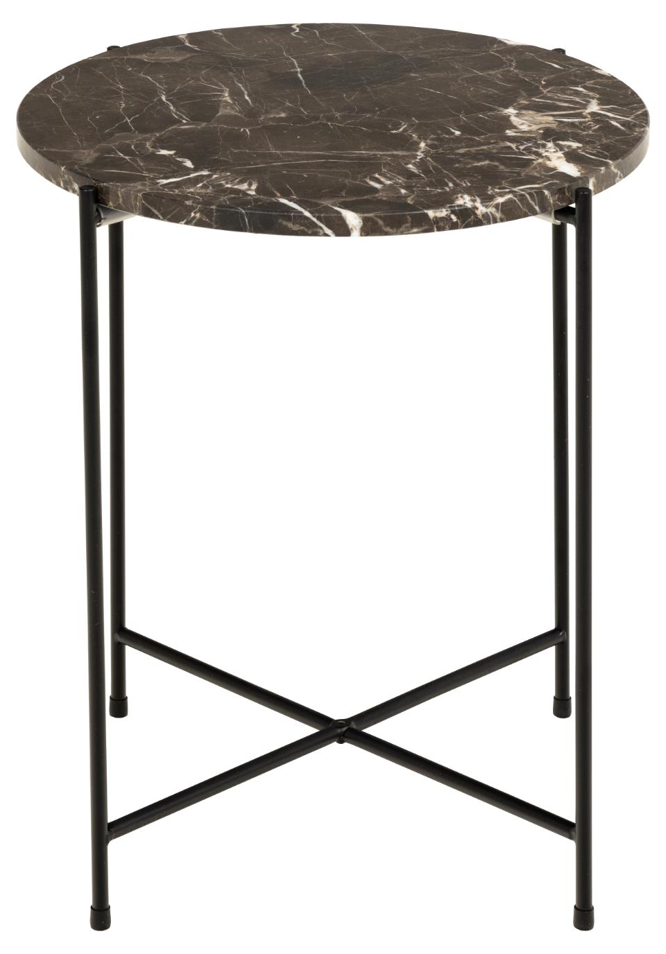 Kosta Bijzettafel - Ø42 cm - Bruin