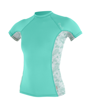 O'Neill Wms Side Print S/S Rash Guard - 2024 Opal / Mirage