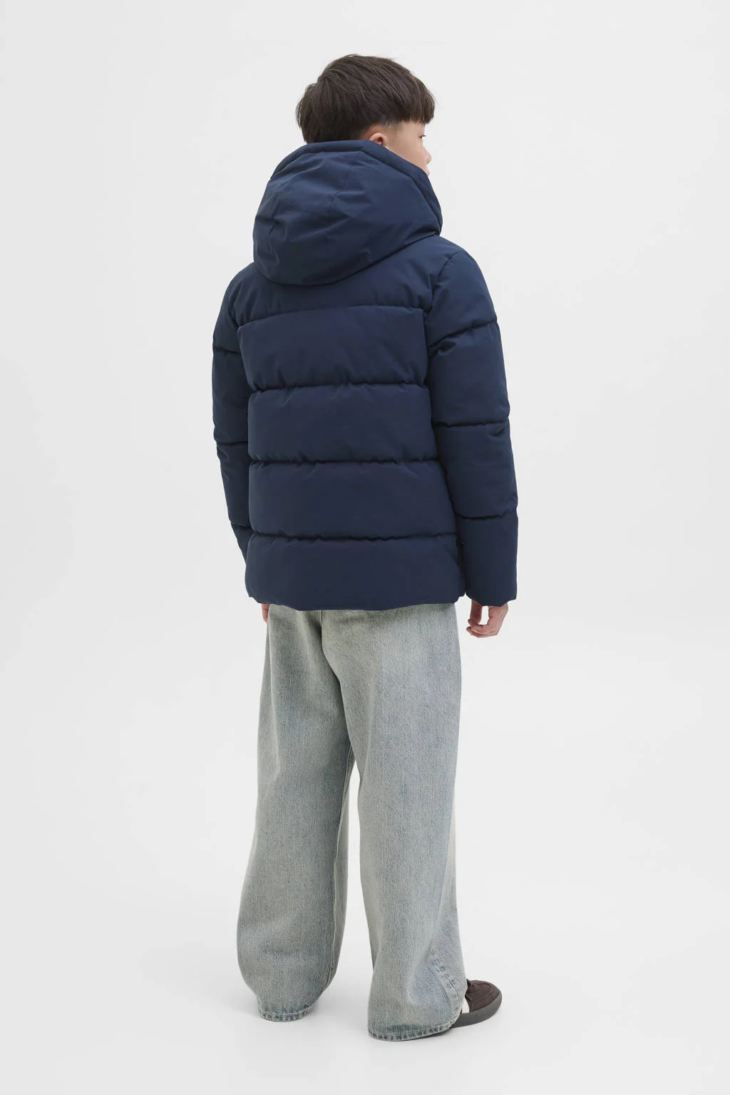 JACK & JONES JUNIOR gewatteerde jas donkerblauw