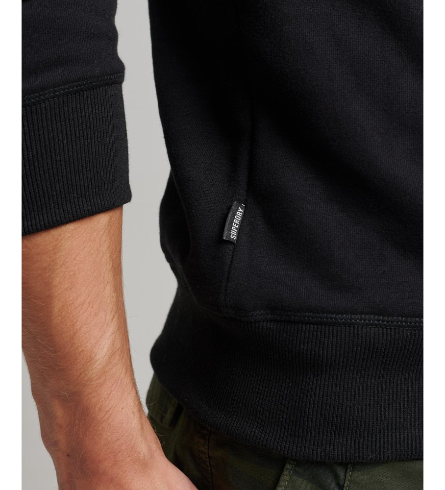 Moletom Superdry Essential Logo com gola redonda - Preto