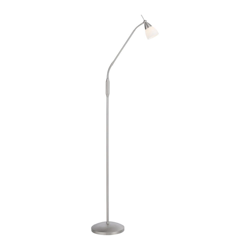 Pino LED vloerlamp in mat zilver, 2,6W, 265lm, G9