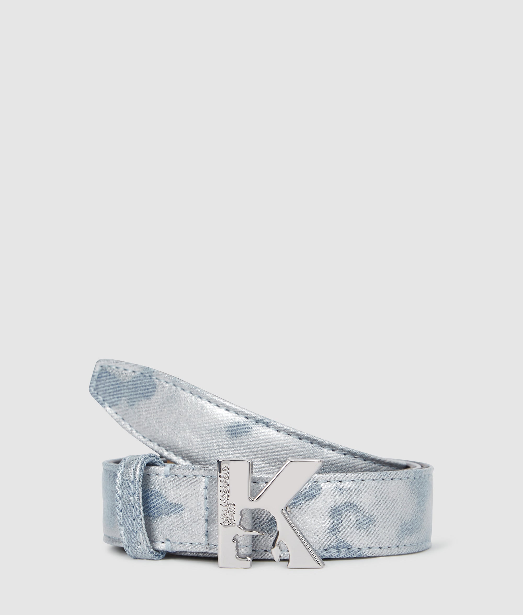 K-logo denim riem