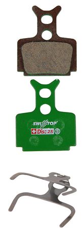 DISC C 25 Bremsbelag, organisch für Cura 2-Kolben, MegaThe OneR1RXRo  grün  ORGANISCH