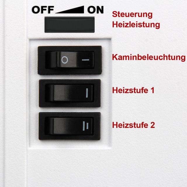 Elektro-Kamin mit Heizfunktion