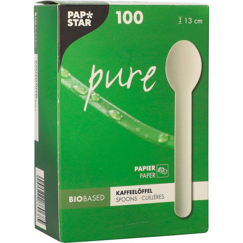 Cuillère en papier L 130 mm - Paquet de 100