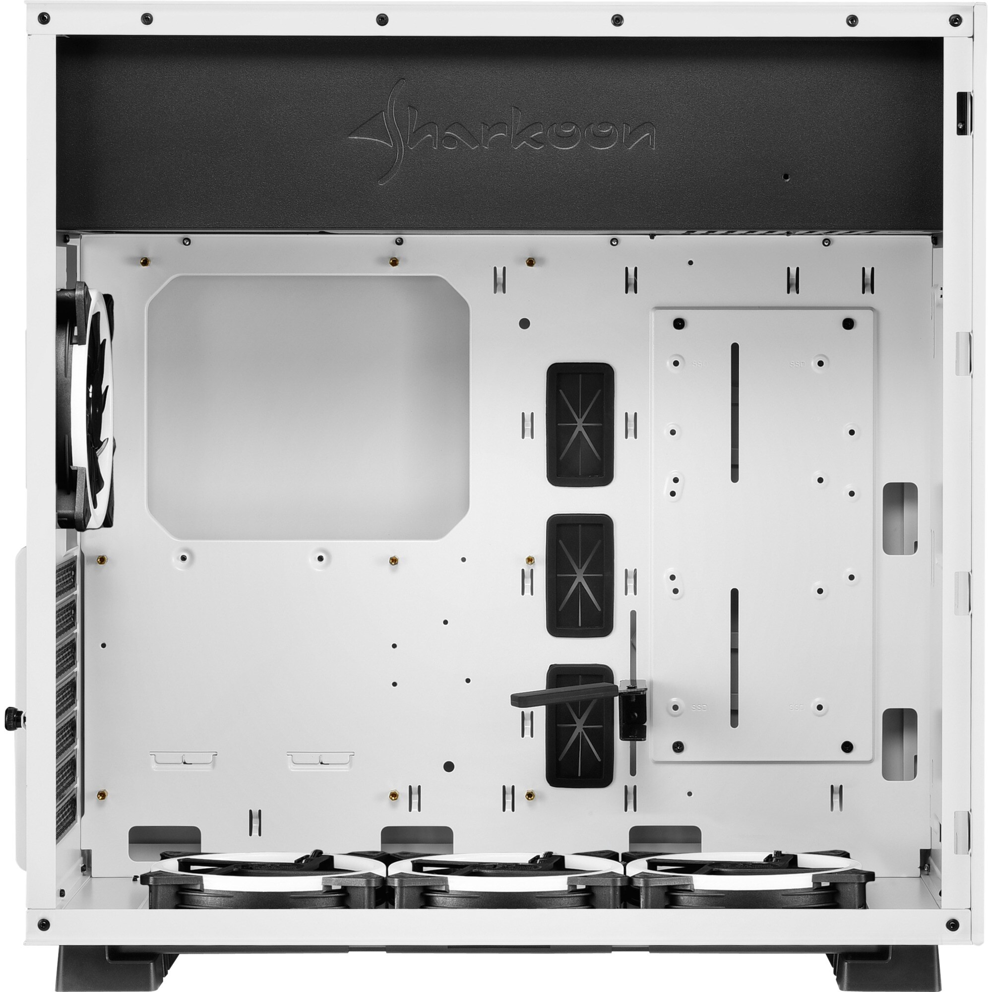 Sharkoon Tower-Gehäuse PURE STEEL White RGB