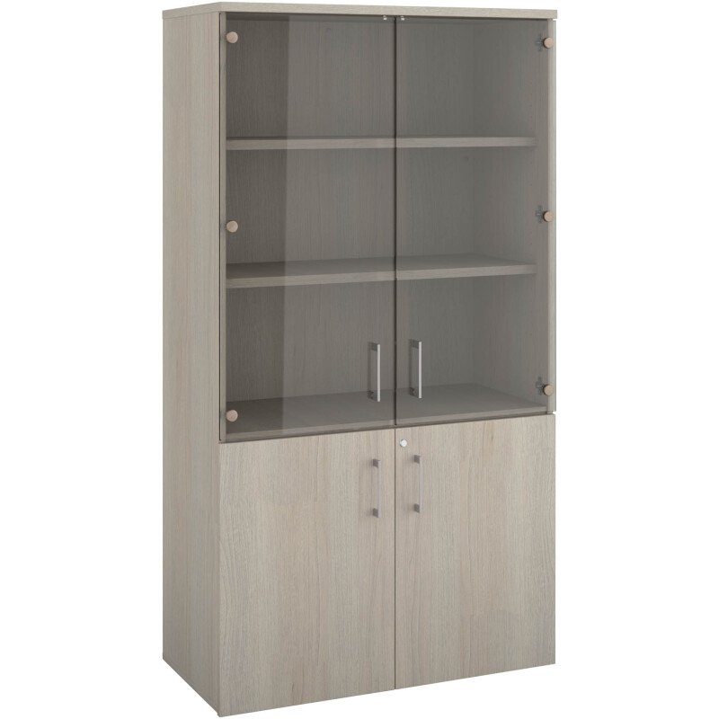 Portes verre ECLA pour bibliothèque haute ECLA L 100 x H 182 cm- lot de 2