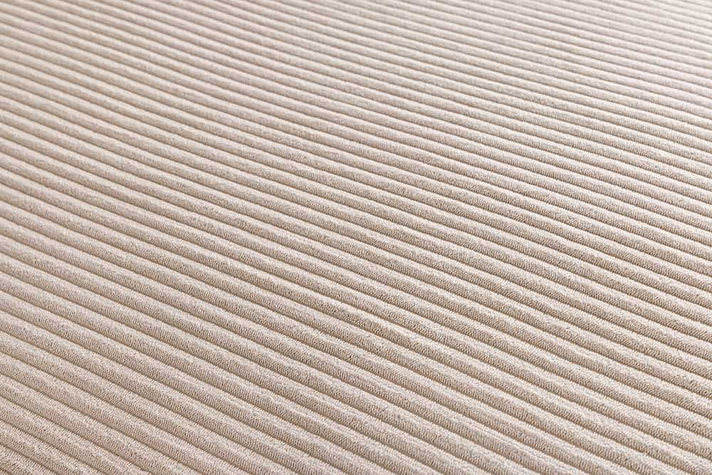 Design Ecksofa ATMOSPHERE XL 245cm champagner beige Cord Federkern inkl. Kissen