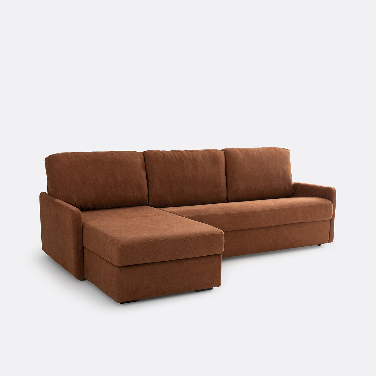 LA REDOUTE INTERIEURS<br>Sofá-cama de canto, tecido texturizado, Bultex Marta
