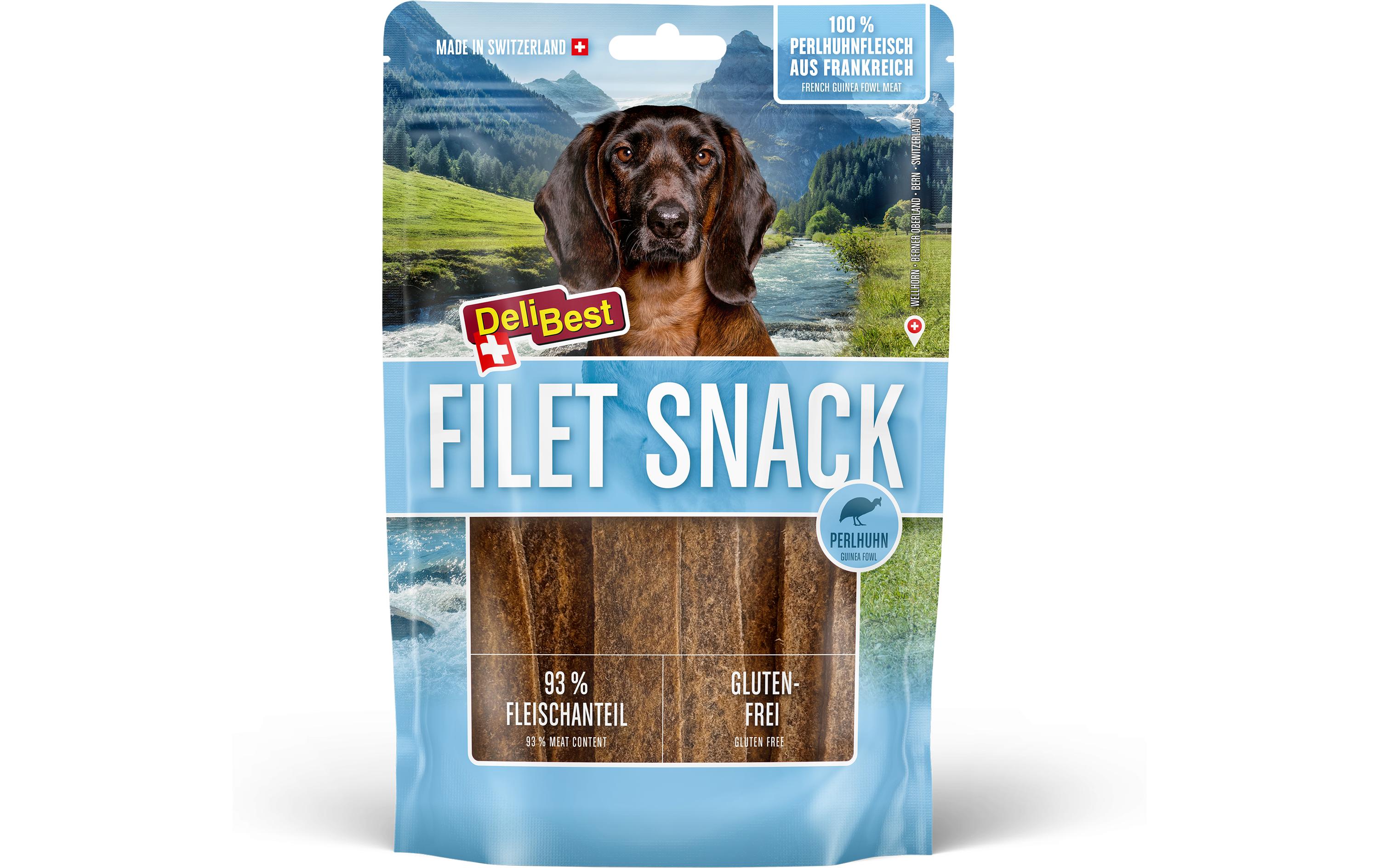 Filet Snack Perlhuhn, 90 gErgänzungsfuttermittel für Hunde