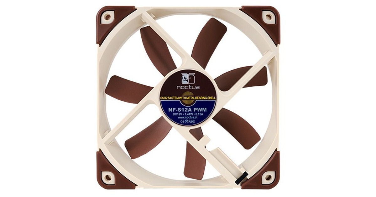 NoctuaNF-S12A PWM case fan  (Bruin, 120 x 120 x 25 mm)