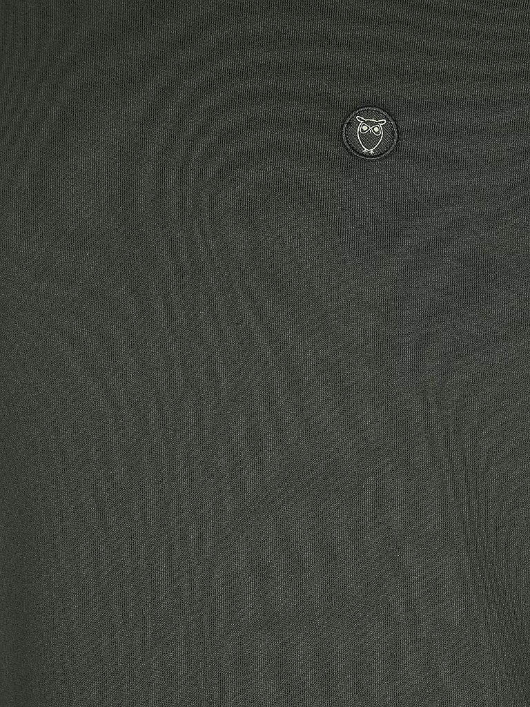 KNOWLEDGE COTTON APPAREL Sweater ERIK dunkelgrün