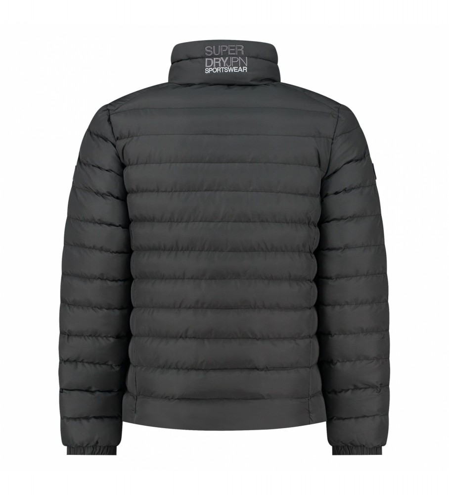 Casaco acolchoado Superdry, preto