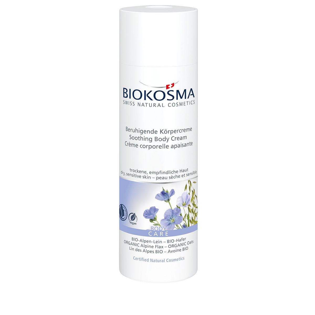 BIOKOSMA Körpercreme Creme Alpen-Lein Hafer BIO Fl 200 ml