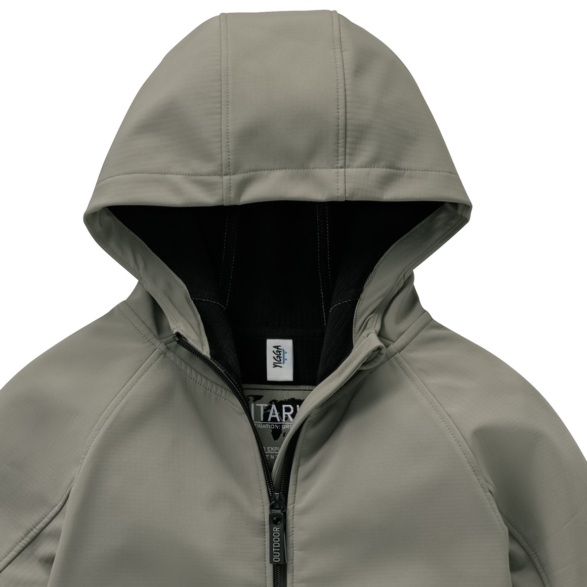 Yigga Jungen Softshelljacke mit Kapuze oliv