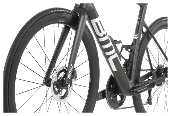 Vélo de Route BMC Teammachine SLR01 Two Shimano Dura-Ace Di2 12V 700 mm Gris Carbon Blanc 2023