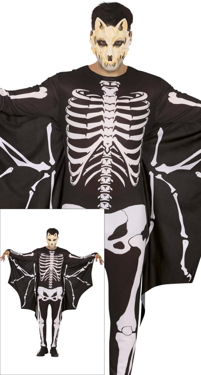 Halloween Kostuum Heren Vleermuis Skelet