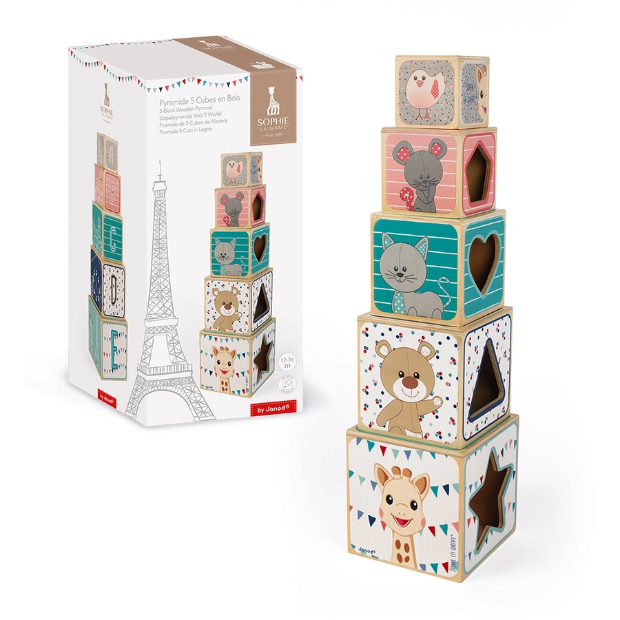 Janod® Sophie la girafe - Stapelpyramide