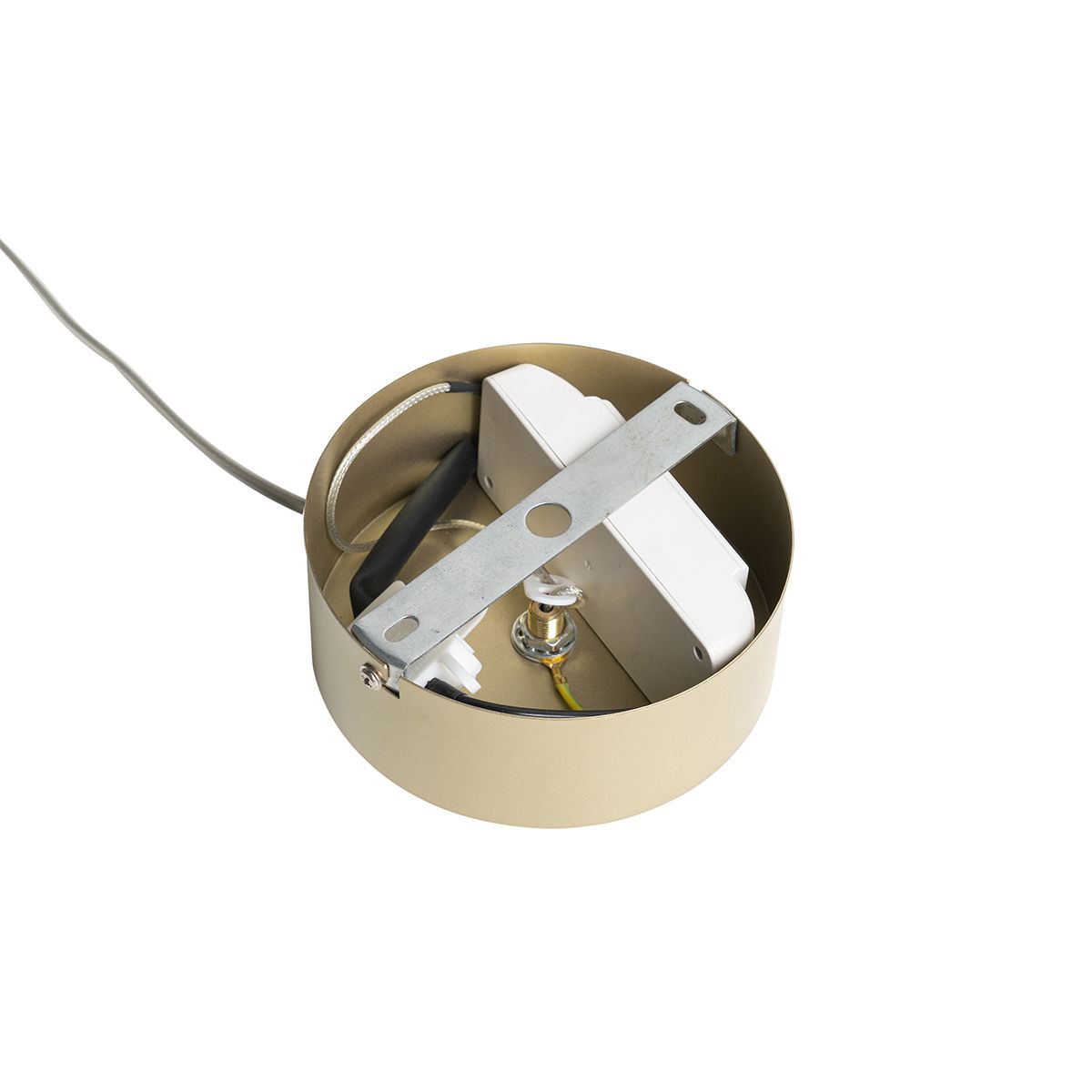 Hanglamp messing 30 cm incl. LED 3-staps dimbaar - Lyani