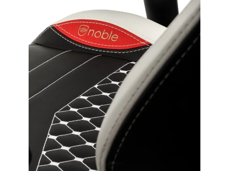 noblechairs EPIC Ægte læder Gaming Stol- Sort/hvid/rød