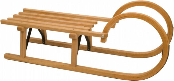 Nijdam slee Rodel naturel 95 x 30,5 x 36,5 cm