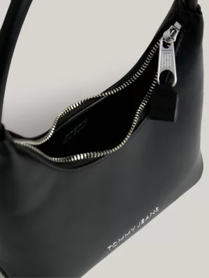 Bolsa de ombro Essential com logo metálico