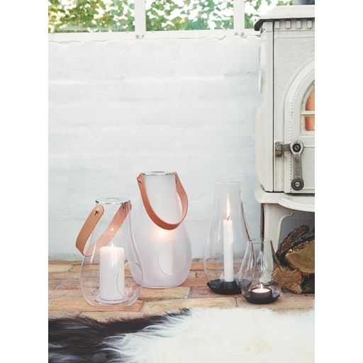 Holmegaard Design With Light Lanterne, Klar, 15,5x25x15,5 cm