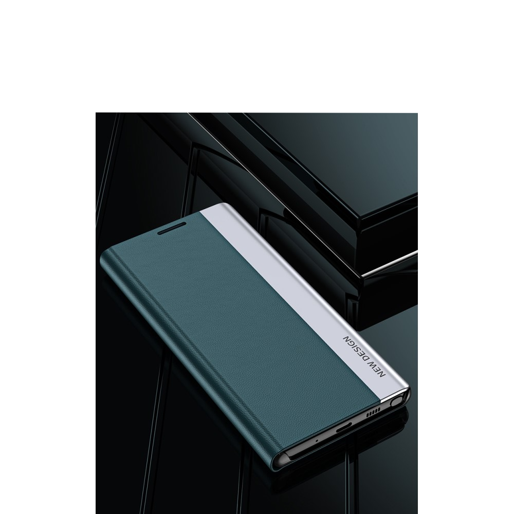 Samsung Galaxy A33 5G Leder Tasche Flip Cover   Magnetverschluss - Dunkelblau