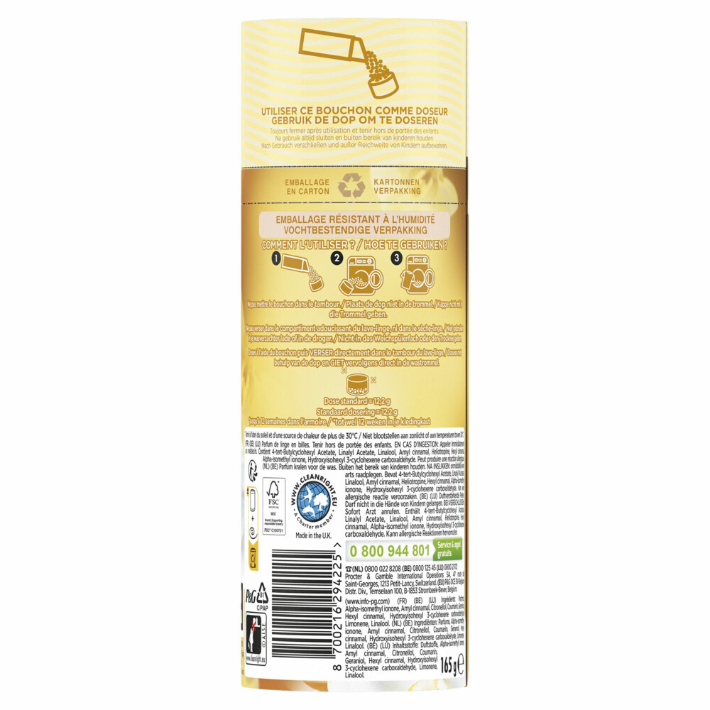 Lenor In-Wash Geurbooster Orchidee & Amber 13 wasbeurten165 gr