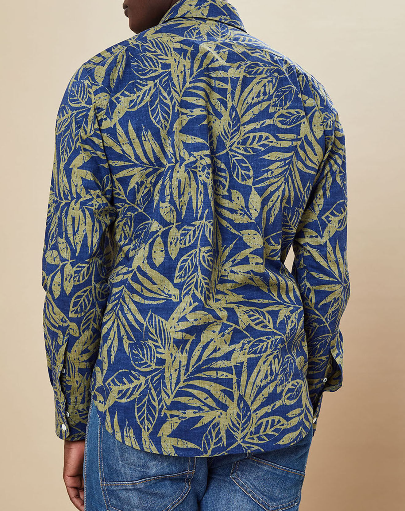 Hartford Chemise Regular Fit Paul imprimée marine/vert