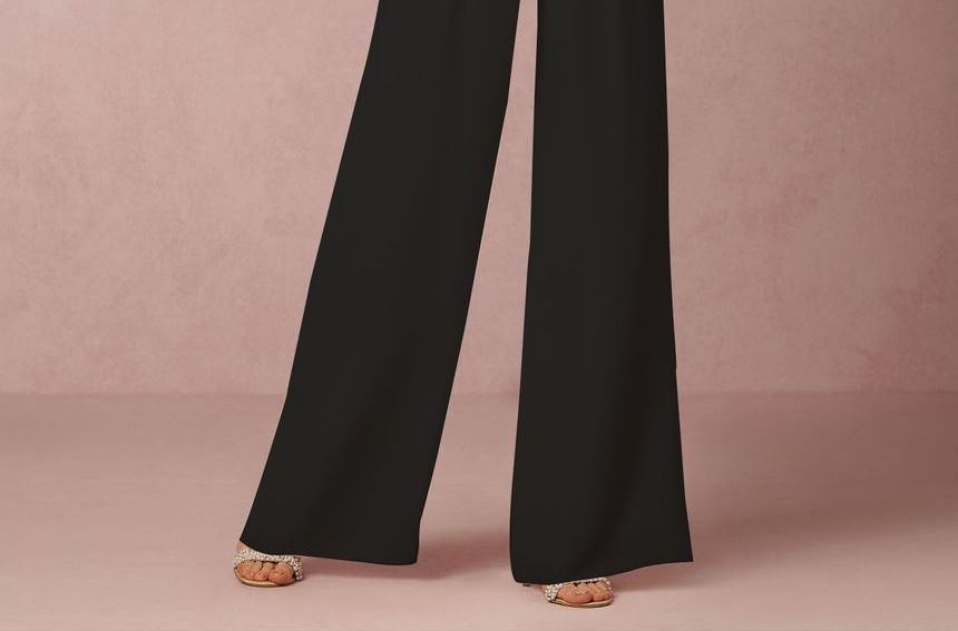 Grizelda - Halter jumpsuit met wijde pijpen