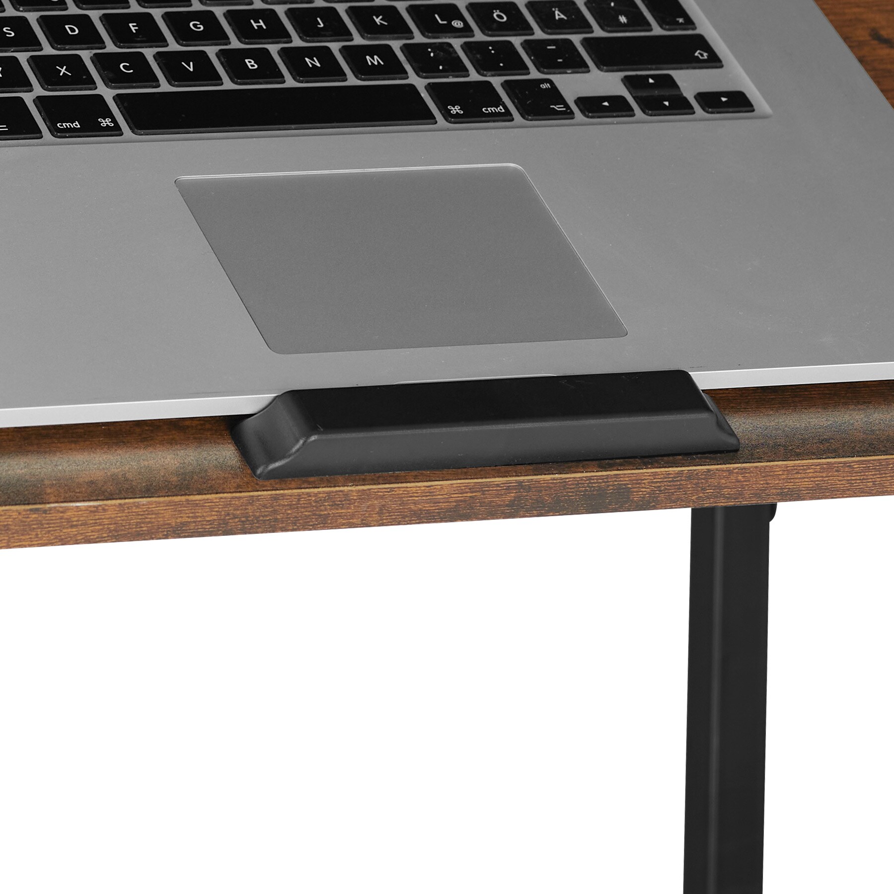 tectake® Beistelltisch, Industrial Style, in praktischer C-Form mit neigbarer Platte, 55 x 35 x 66,5 cm