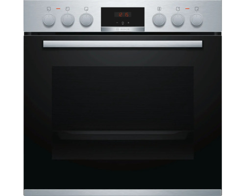 Bosch oven- en kookplaatset met inductiekookplaat van glaskeramiek HND415LS61, bruikbaar volume 71 l