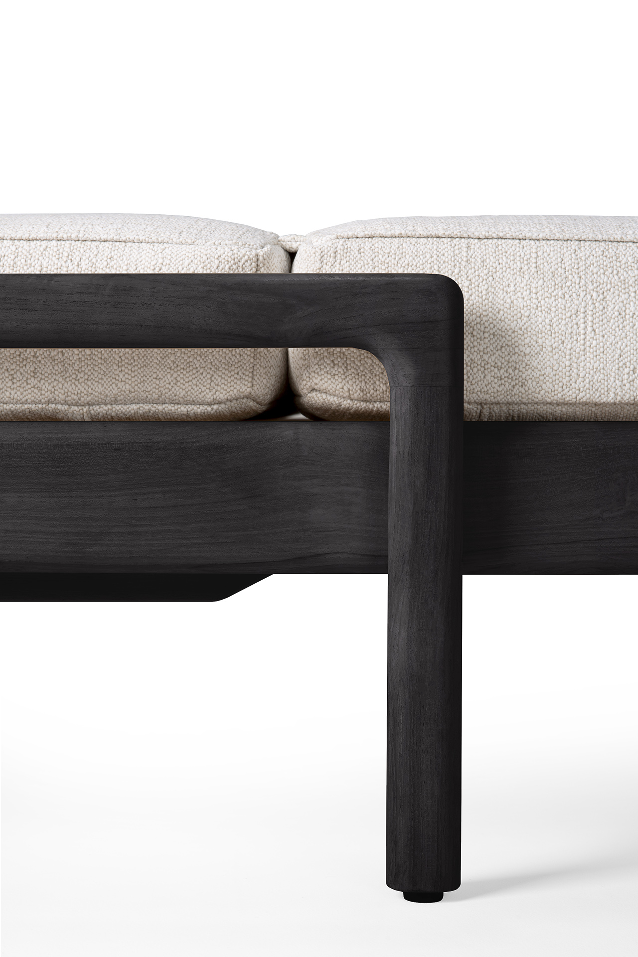 Kussen voor teak Jack adjustable lounger zwart - off white