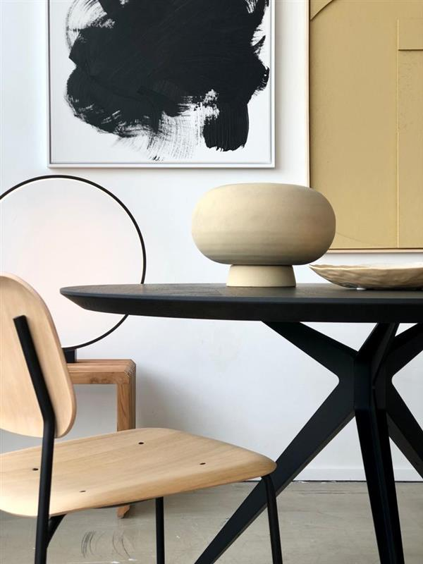 Eettafel Grayson antraciet ⌀110 cm