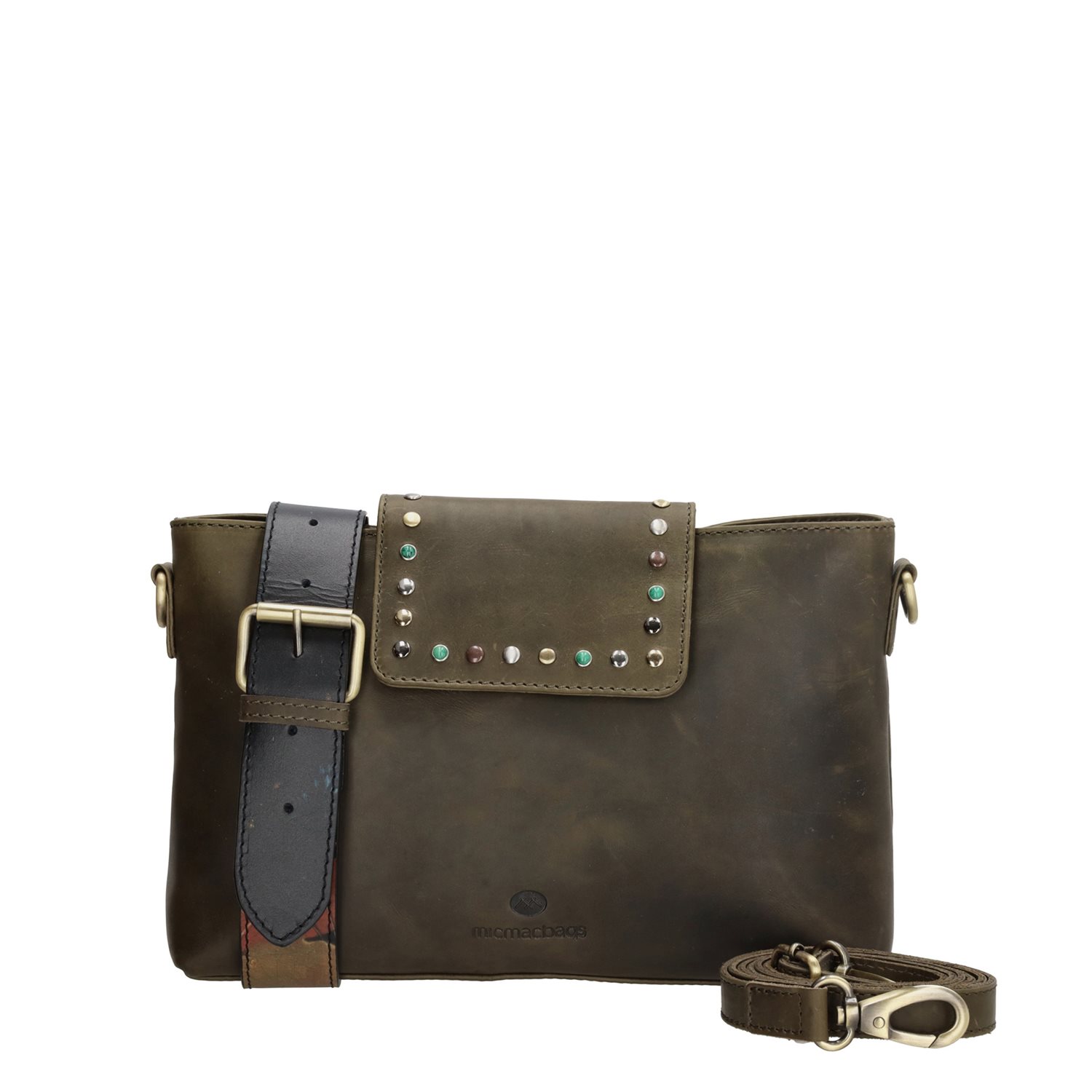 Micmacbags Masterpiece Crossoverbag olijf groen