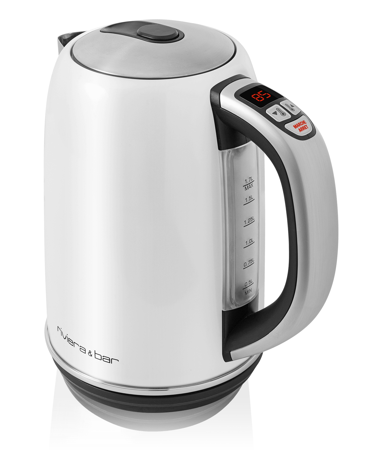 Bouilloire Serena Riviera  Bar 1,7L-Thermostat - 1.7L - inox Blanc
