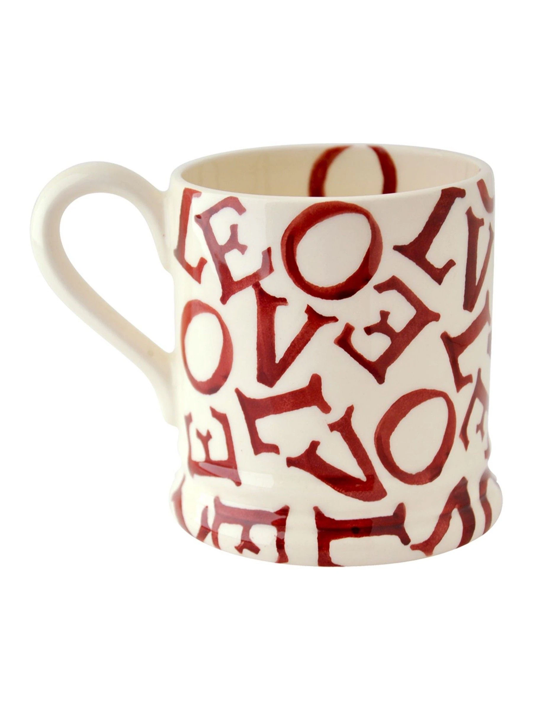 Emma Bridgewater L.O.V.E Polka Red 1/2 Pint Mug