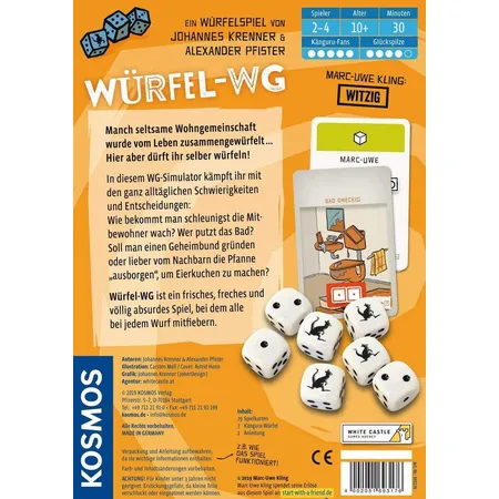 KOSMOS Kosmos Würfel-WG Ein Känguru-Spiel