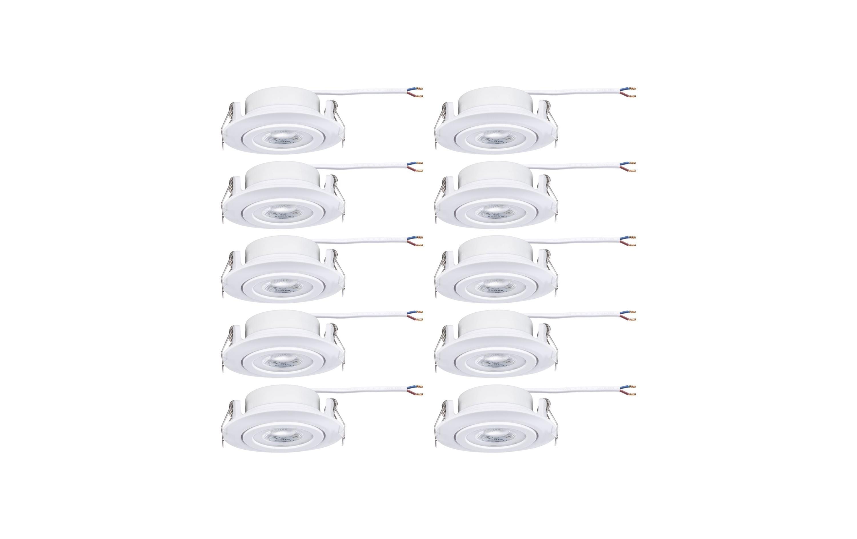 Einbauleuchte LED 10er-Set schwenkbar rund 82 mmLED Einbauspots