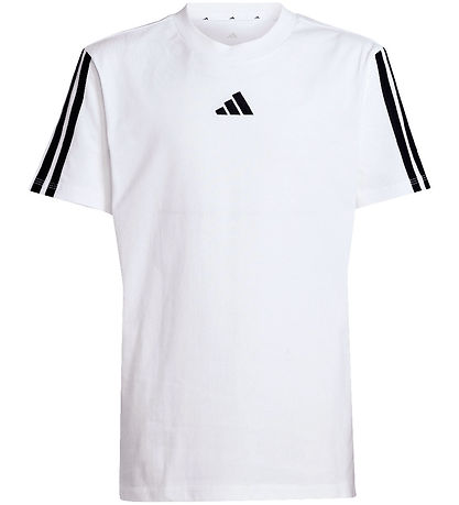 adidas Performance T-Shirt - J 3S 160 - Weiß/Schwarz m. Logo