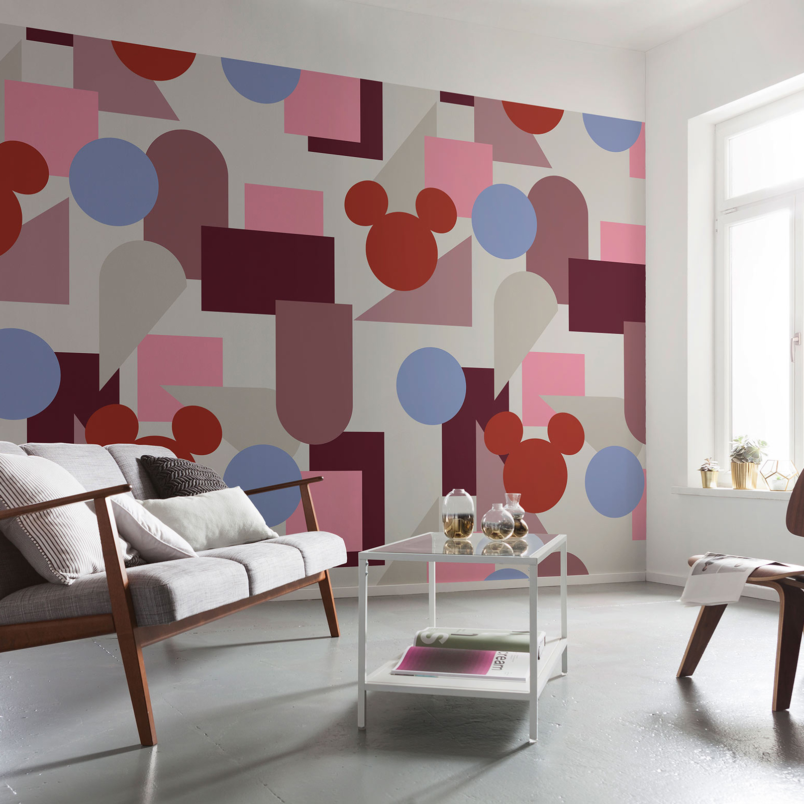 Vlies-Fototapete COLOURFUL MICKEY - bunt - 400x250 cm