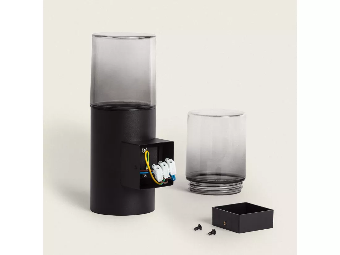 Applique Murale Extérieure Acier Inoxydable Emley Duo Noir