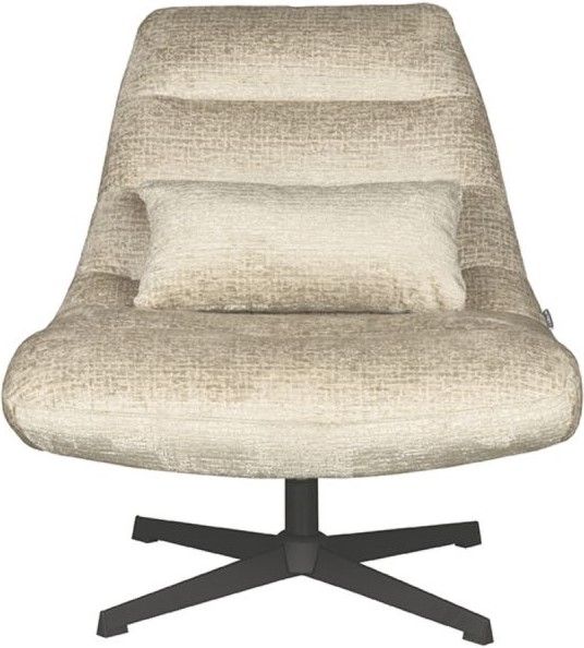 Draaifauteuil Beige Elegance WX-67.002 Nox B77 x D62 x H53 cm