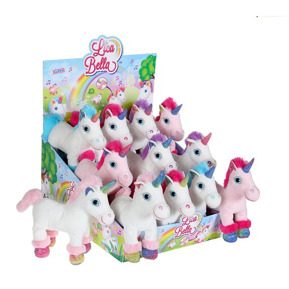 Peluche sonore Licorne Lica Bella Sparkle