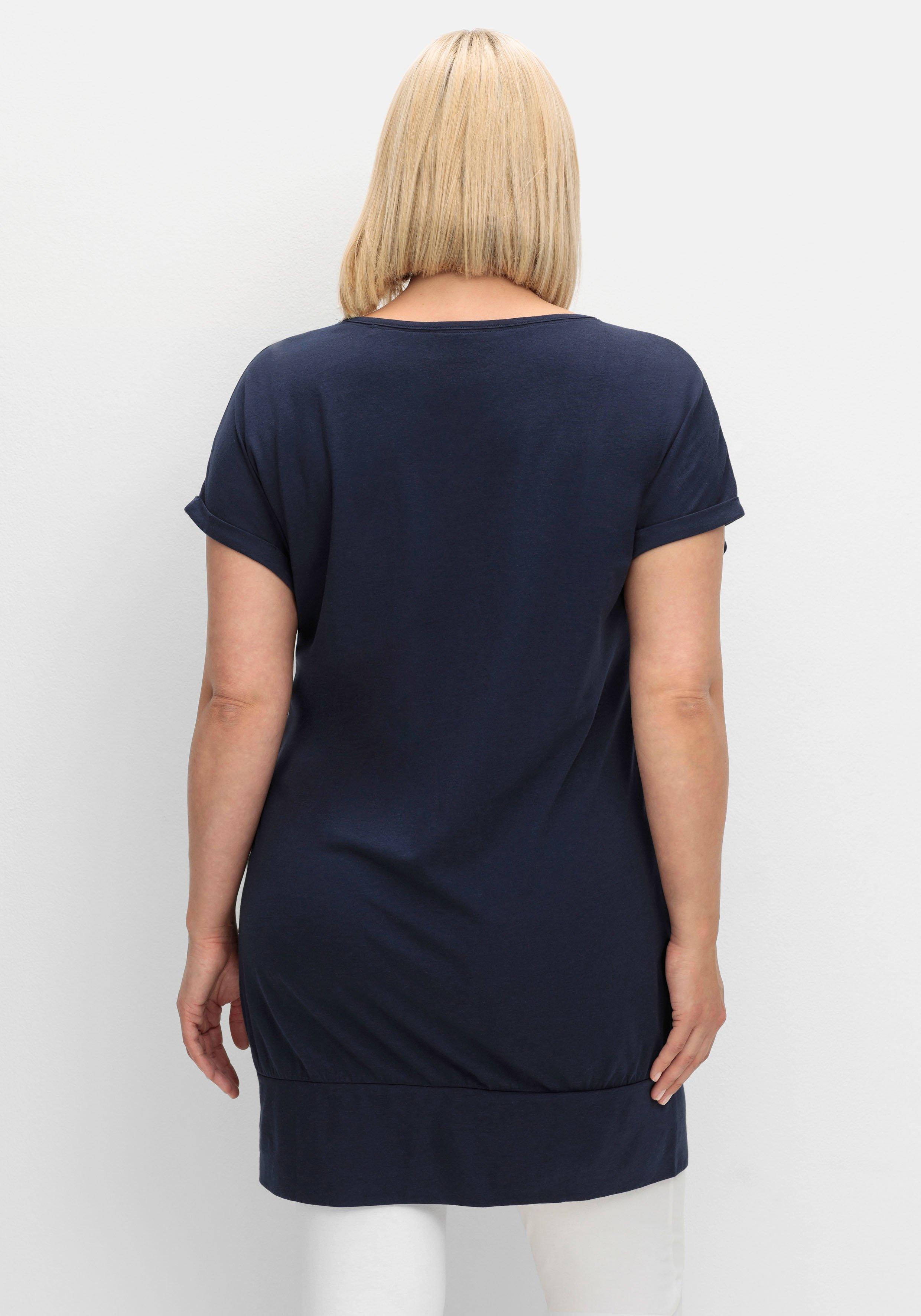 Oversize-Shirt mit breitem Saumbündchen