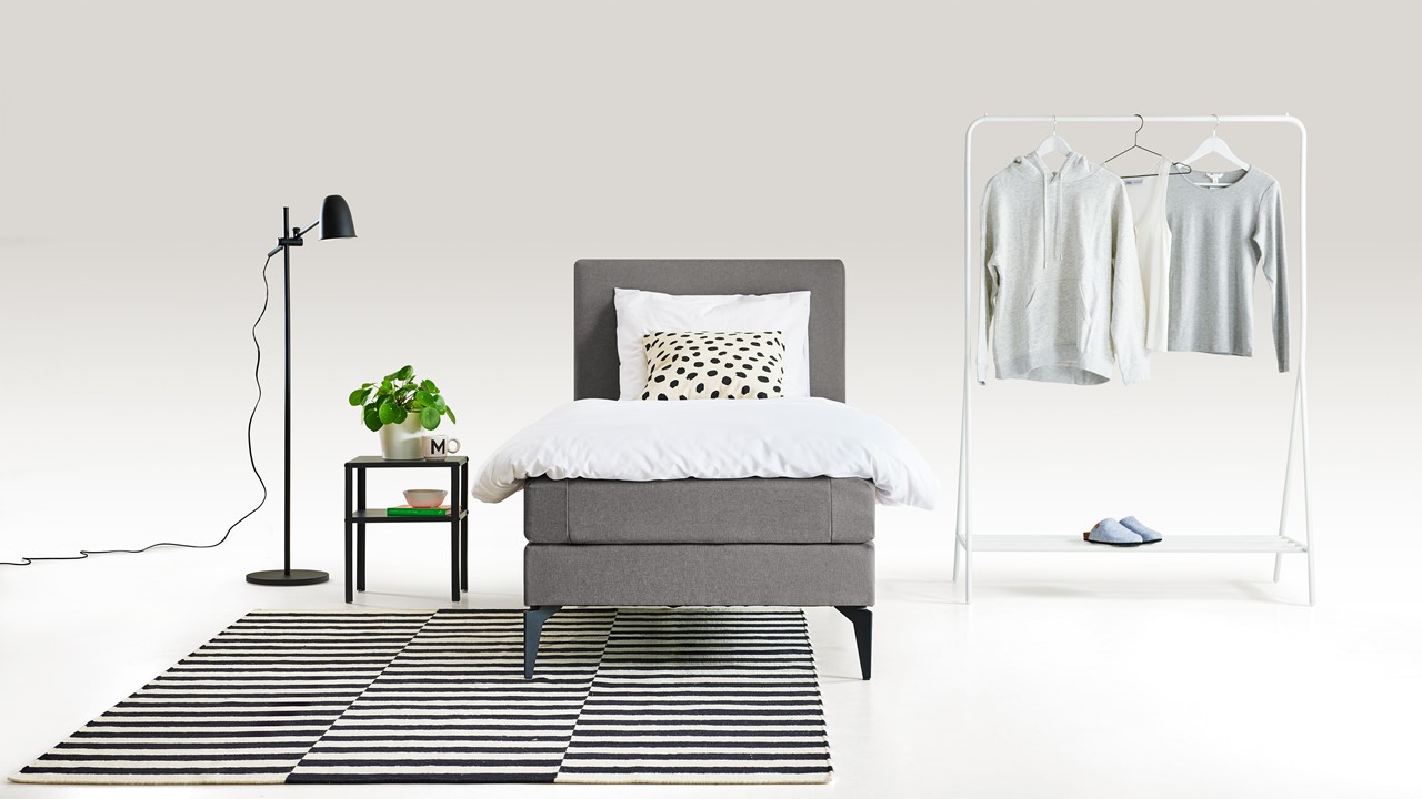 Boxspring Cisano light grey