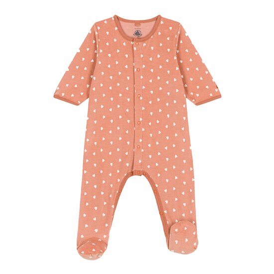 Pyjama bébé imprimé en velours   Sienna/marshmallow        de               Petit Bateau